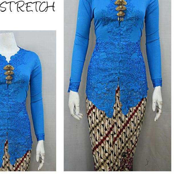 ☛ Indah KEBAYA ENCIM MODERN LENGAN PANJANG BORDIR SENADA KATUN STRETCH KEBAYA WISUDA KEBAYA KATUN KE