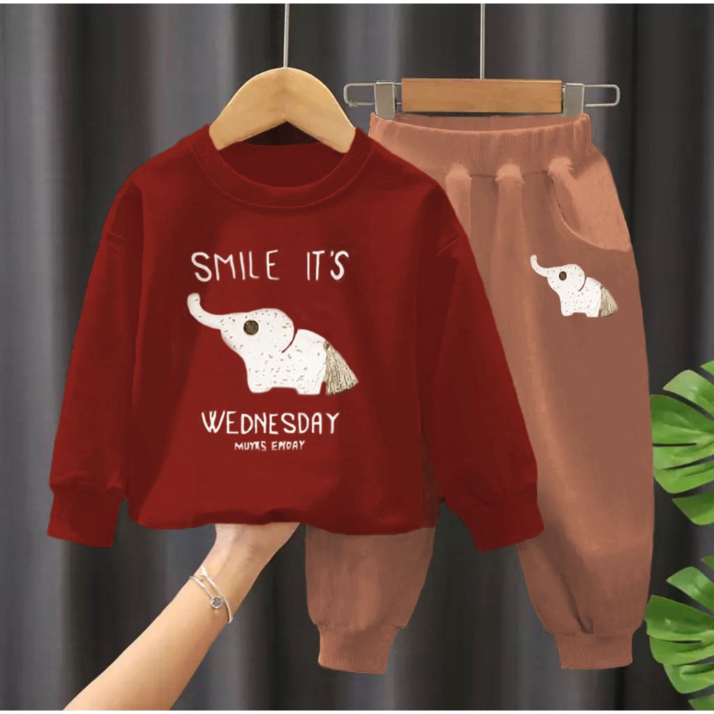 SETELAN ANAK BAJU ANAK SWETAER ANAK GAJAH 1-5 TAHUN BAJU ANAK LAKI LAKI BAJU ANAK ANAK MURAH BAJU ANAK KEKINIAN BAJU ANAK TRENDY BISA PILIH WARNA-2