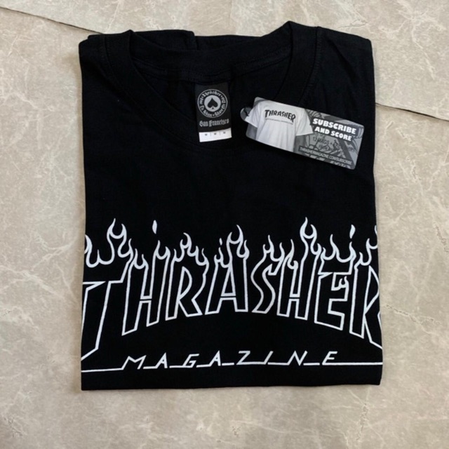 THRASHER FLAME OUTLINE ORIGINAL TSHIRT FULLTAG