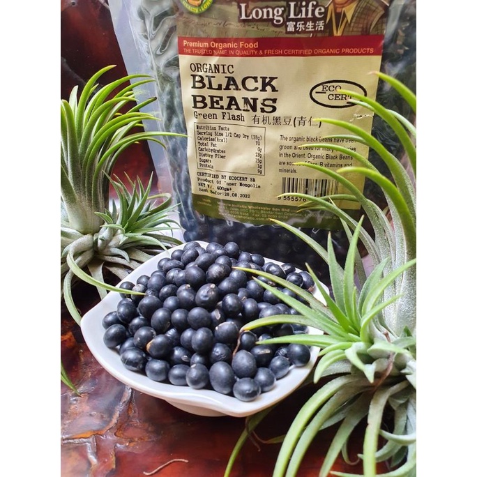 

Organic Black Beans 450 gm Good Health Long Life