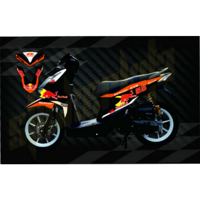 Decal sticker full body BEAT new fi 2020 Deluxe techno-dekal stiker beat 2020