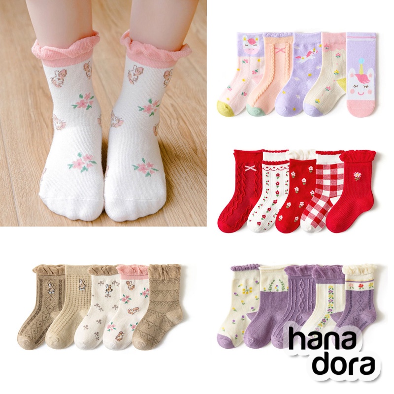 Kaos Kaki Set 5pcs - Baby Kids Socks