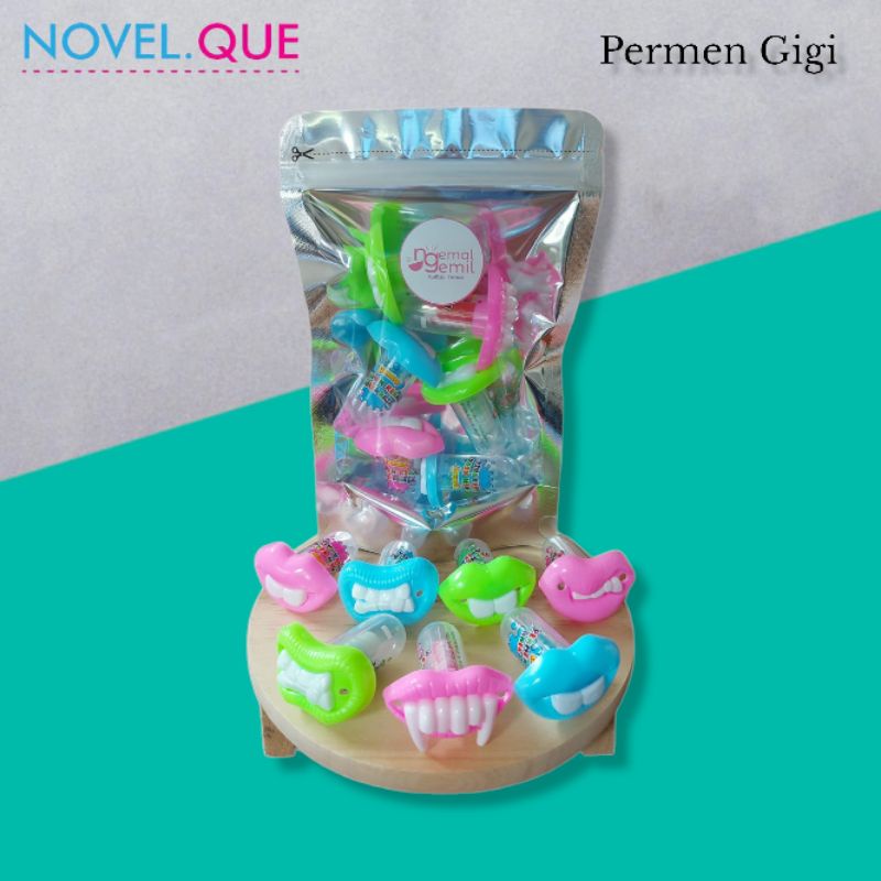 

Permen Bentuk Gigi Lucu Warna Warni Premium