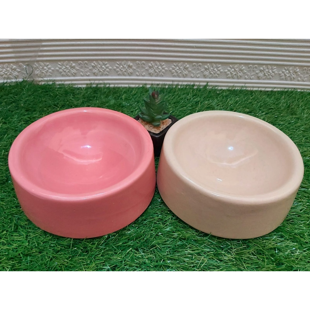 Mangkuk Makan Kucing Tempat Makan Kucing Bahan Keramik
