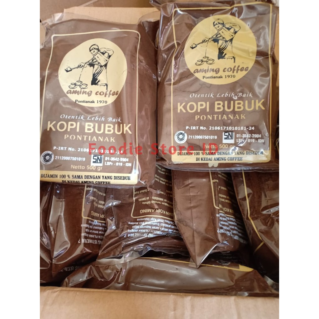 

Kopi Bubuk Aming asli Pontianak 500g - Kopi Bubuk Khas Pontianak Kopi Aming 500g