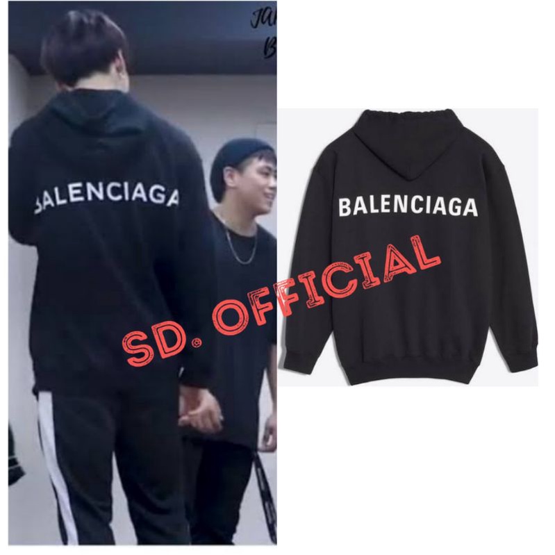 Jaket Hoodie BTS Jungkook B. A. L. E. N. C. I. A. G. A..