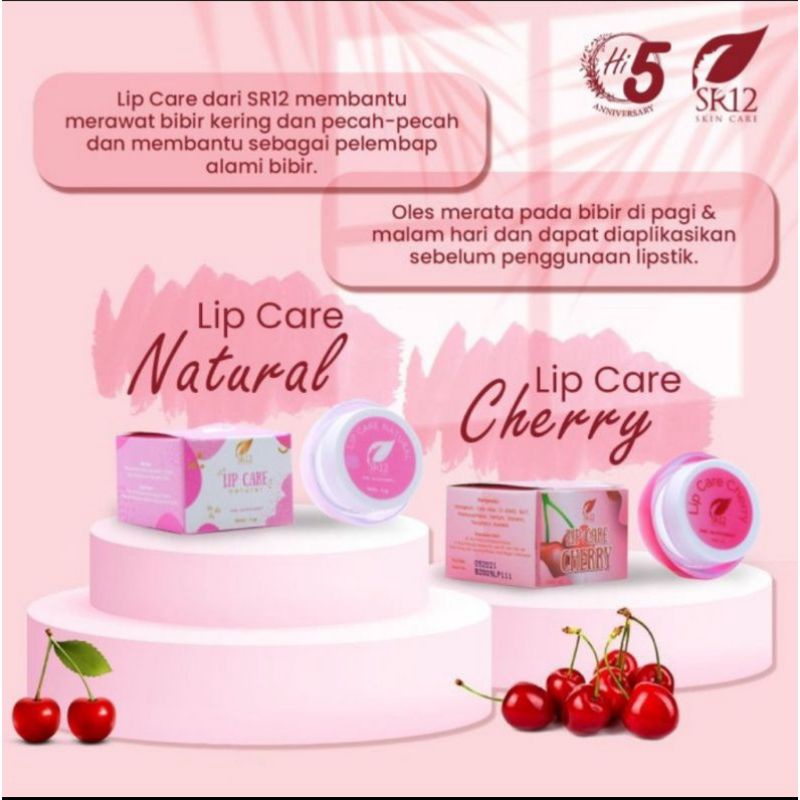 BEST SELLER ! LIP CARE CHERRY SR12 / PEMERAH BIBIR PERMANEN / PELEMBAB BIBIR / LIP BALM / PENCERAH BIBIR HITAM