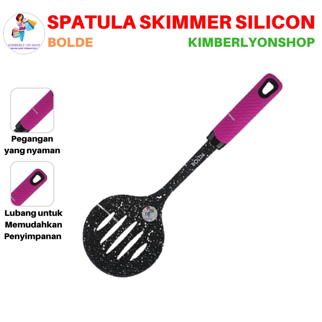 Spatula Sutil Super Utensil Silicone Skimmer Blackpink BOLDe