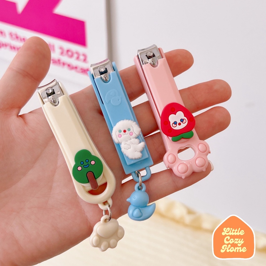 Kawaii Nail Clipper / Gunting Kuku Mini Portable Pocket / Pemotong Kuku Lucu Imut Praktis Motif Karakter Ala Korea Style 3D