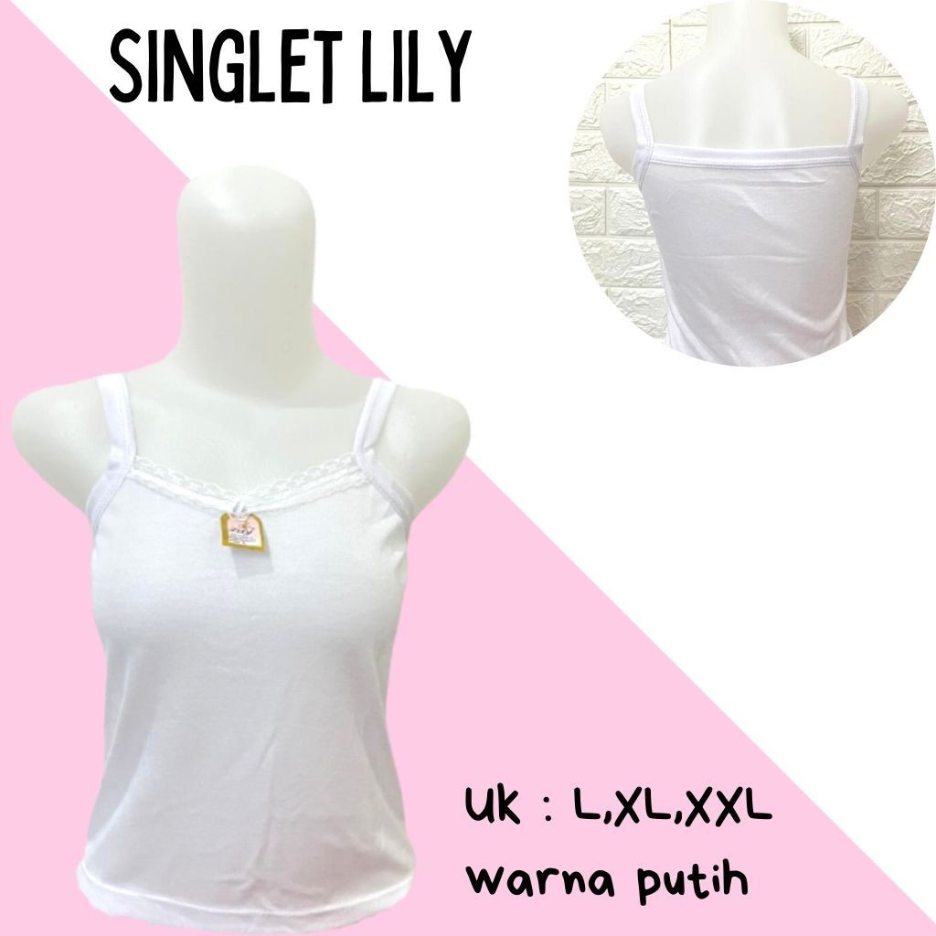 SINGLET/KAOS DALAM WANITA REMAJA MERK LILY