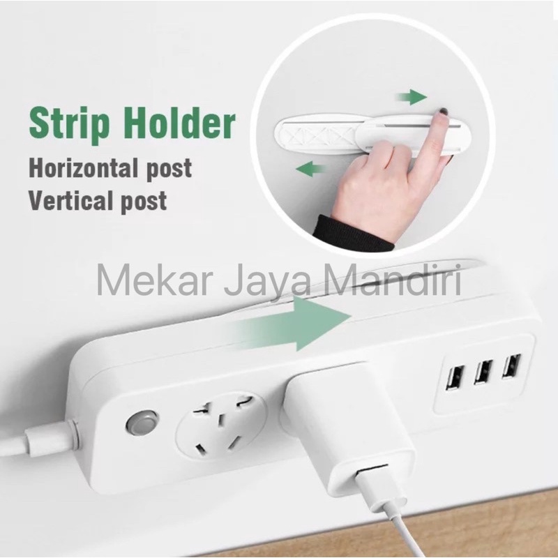 GANTUNGAN TEMPEL SOCKET HOOK 1SET TANPA PAKU BOR HOLDER STOP KONTAK REMOTE TV AC ROUTER SERBAGUNA