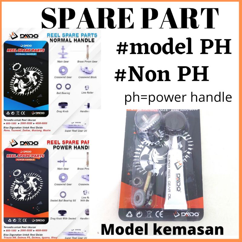 spare part reel pancing  power handle dan non power handle
