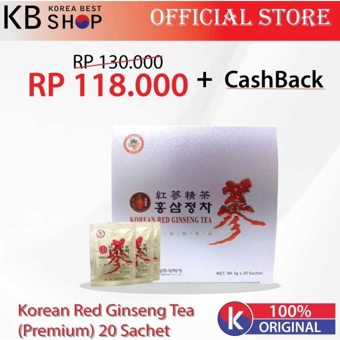 

[COD] Korean Red Ginseng Tea (Premium) 20 Sachets [COD]