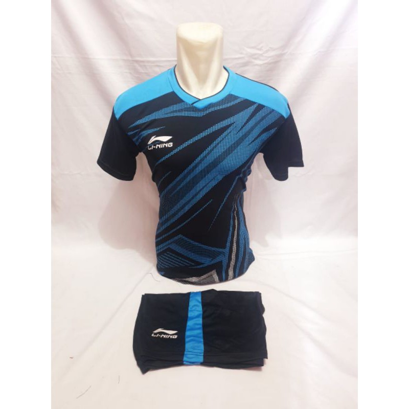[TERMURAH]Baju olahraga LINING Jersey futsal sepakbola badminton voly setelan lining Terbaru