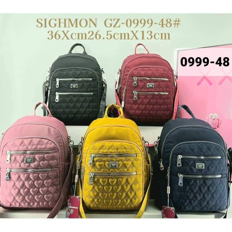 Tas Ransel Sighmon 0999-48 Terbaru Best Seller.!!! Tas Wanita Tas Ransel Wanita Tas Sighmon ORI BISA BAYAR DITEMPAT.!!!!