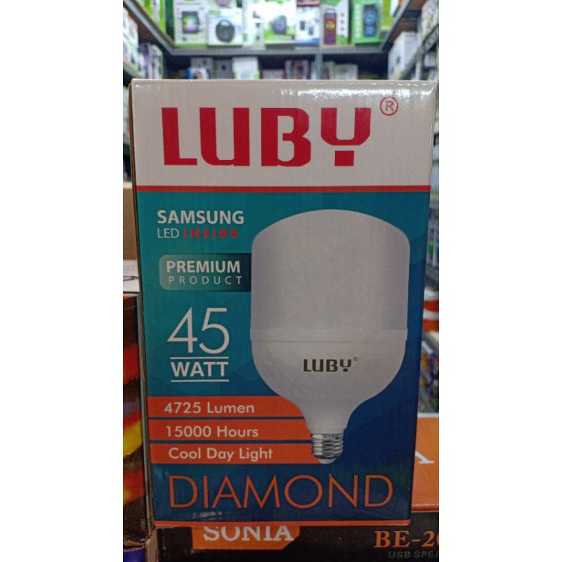 Lampu Led Capsule Luby Diamond 45 Watt Cahaya Putih