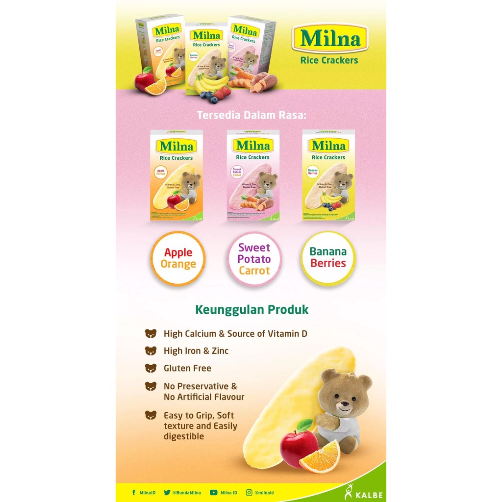 Milna Rice Crackers 5x4gr