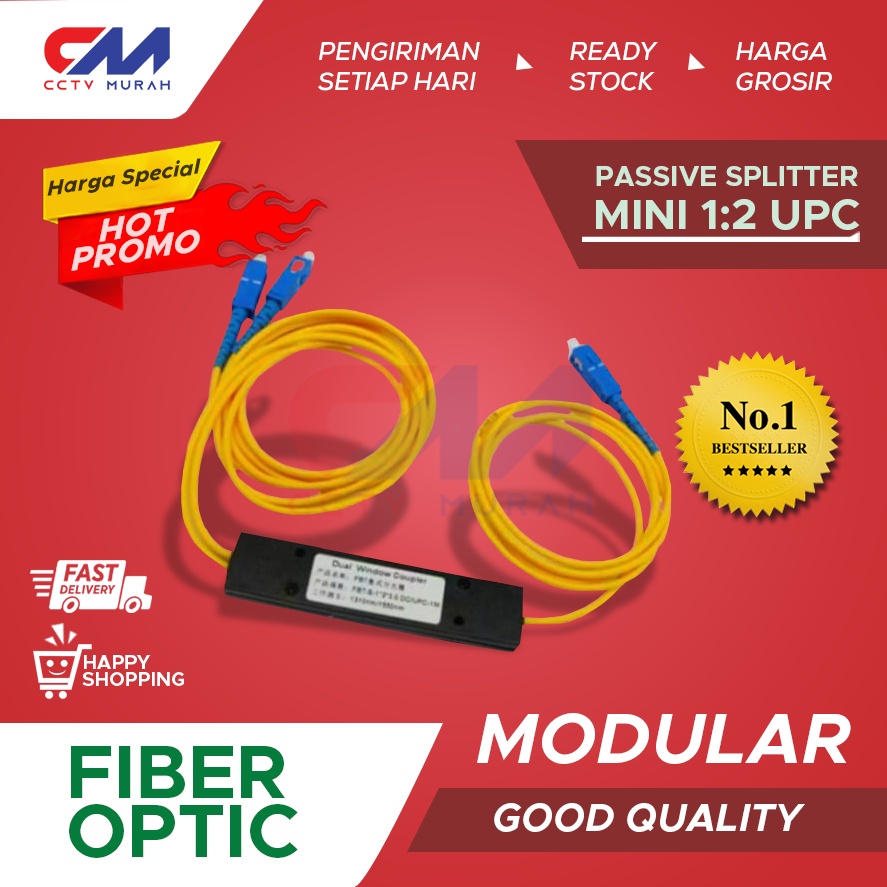 Kabel Minimodular Fiber Optic Passive Splitter UPC 1:2