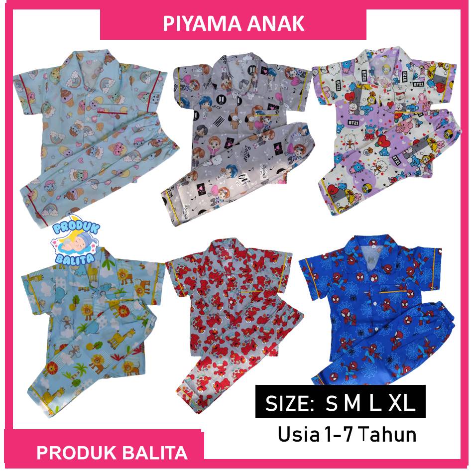 Baju Tidur Anak Laki-laki Perempuan MUrah Piyama Anak Terlaris