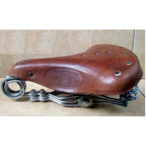 sadel gelung sepeda onthel kulit asli