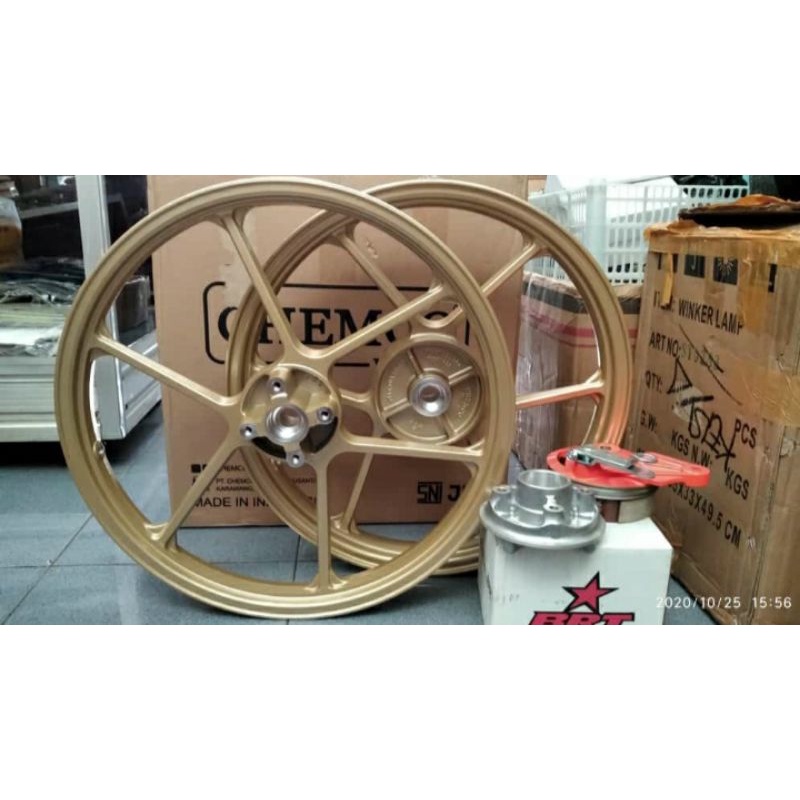 Velg BRT Chamco set laker Bhusing PNP GL, Megapro