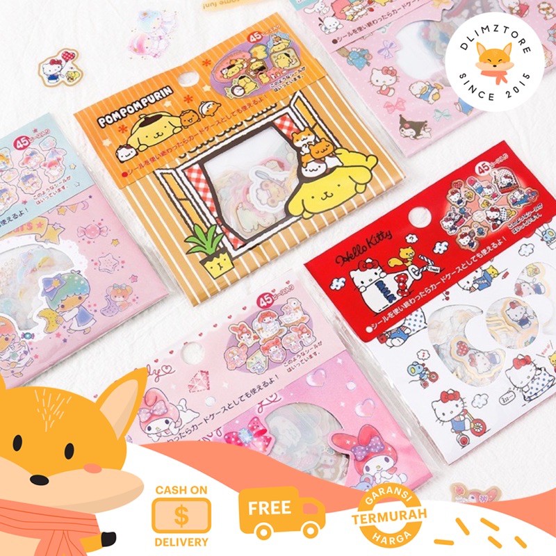 

[DZ] ST275 - Animal Sticker Bag / Set Stiker Dekorasi Sanrio