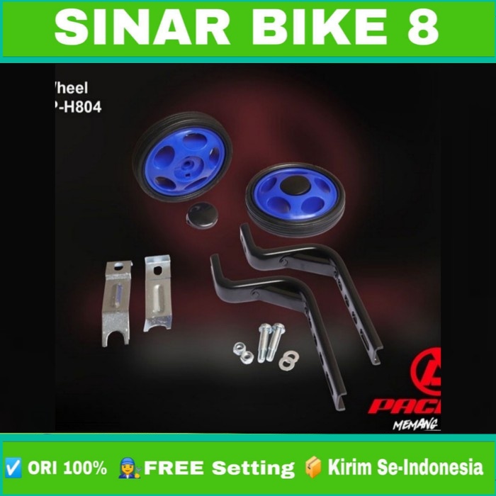Roda bantu samping sepeda anak ukuran 12, 16, 18, dan 20 merk PACIFIC