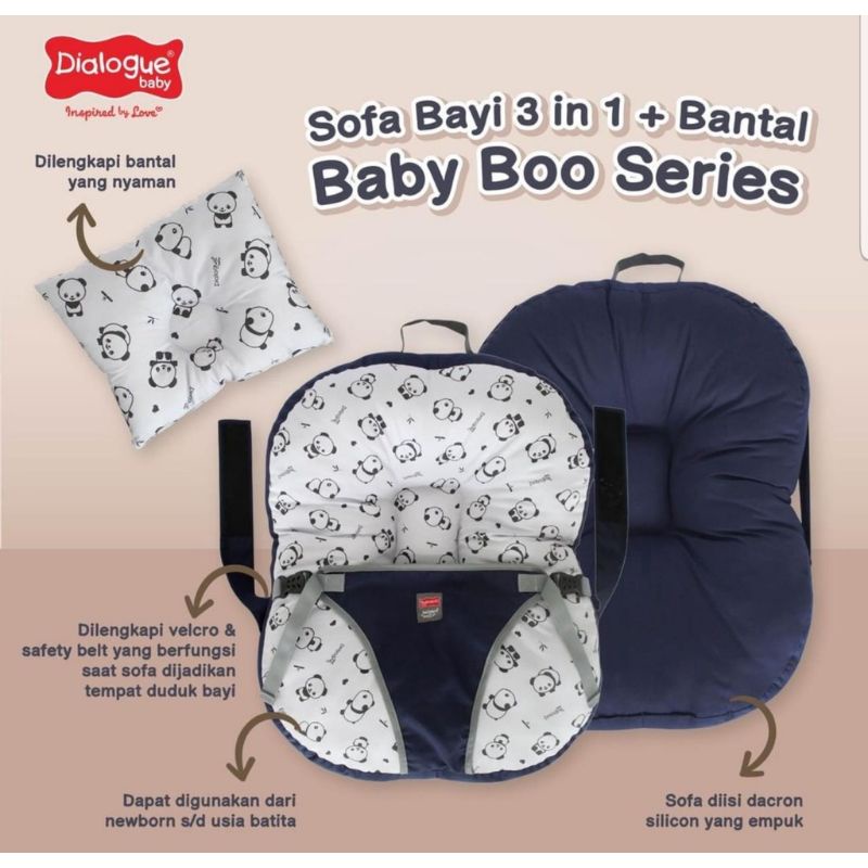 Sofa Baby Multifungsi 3in1 DIALOGUE Sofa Bayi Dino - Planet - Dino Fun - Baby Boo - DGK9221 DGK9222 DGK9223 DGK9224 DGK9305