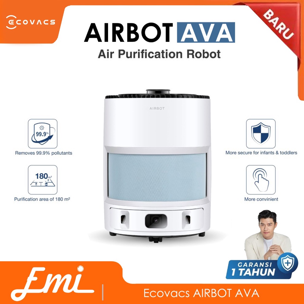 Ecovacs AIRBOT AVA Air Purifier Portable Robot Pemurni Udara Portabel