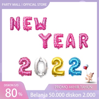 Image of Balon foil huruf Angka 40cm silver biru pink gold balon happy birthday (1 pcs)