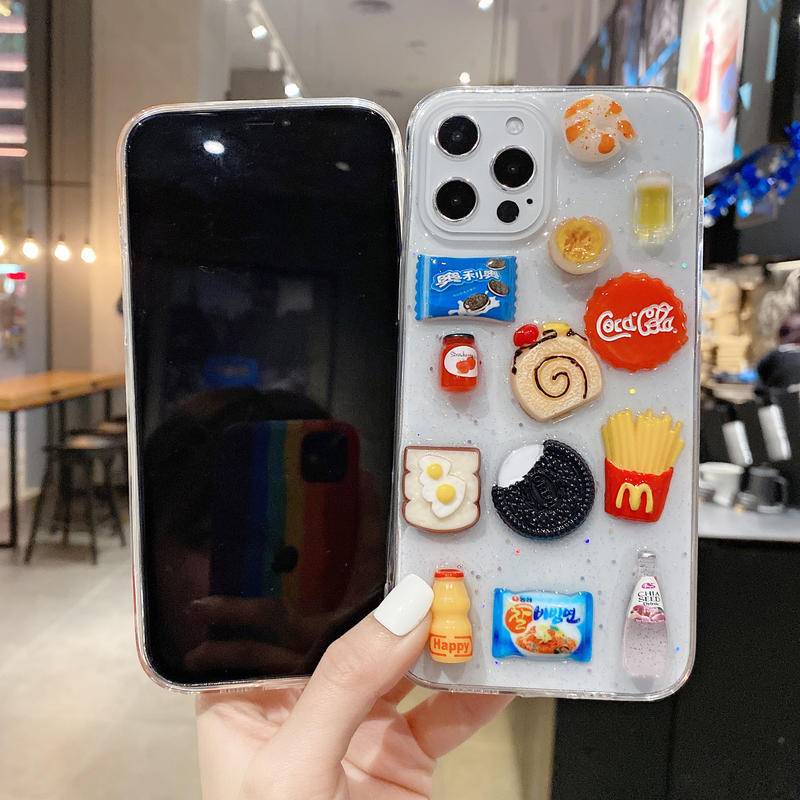 Case Pelindung Transparan Motif Kartun 3D Untuk iPhone 13 12 11 Pro MAX Mini X XS MAX XR SE 2022 2020 7 8 Plus