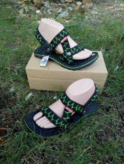 Sandal santai gunung jantung hijau seven