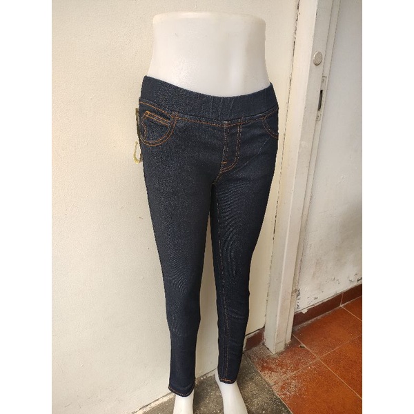 JEGGING LEGGING JEANS PANJANG PINGGANG KARET BAHAN GARMEN JEANS wanita celana jeans fashion terbaru terkini jins celana wanita jumbo