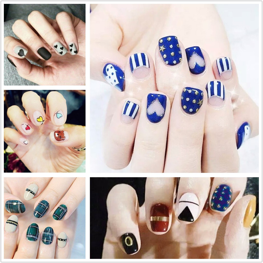 &lt;Jjoygirl&gt;DA Nail sticker motif / sticker kuku / stiker kuku / nail stiker glitter / stripes design