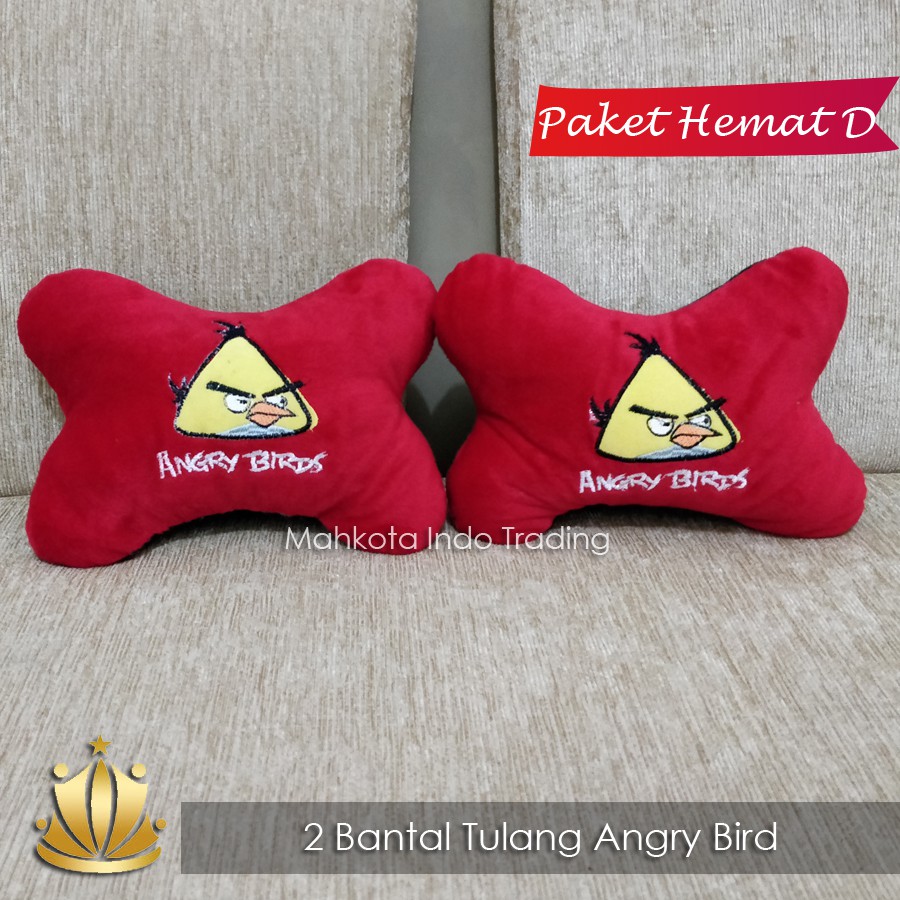 BANTAL MOBIL ANGRY BIRD / TEMPAT SAMPAH MOBIL ANGRY BIRD / AKSESORIS MOBIL ANGRY BIRD