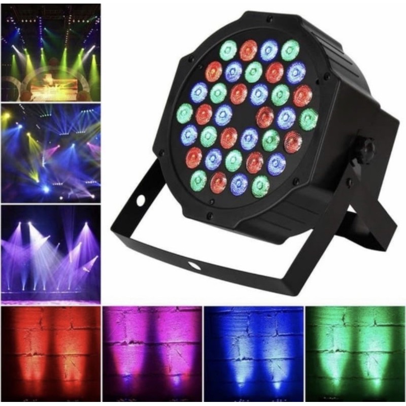lampu par LED panggung disco par 36 RGB lampu par36 led panggung warna warni RGB