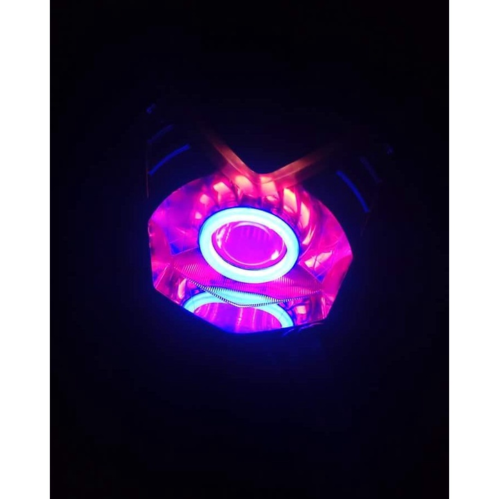 L021 | Lampu Depan Projie Proji LED Spiral Motor Mio Soul Beat Vario CBR Vixion R15 Satria FU Ninja