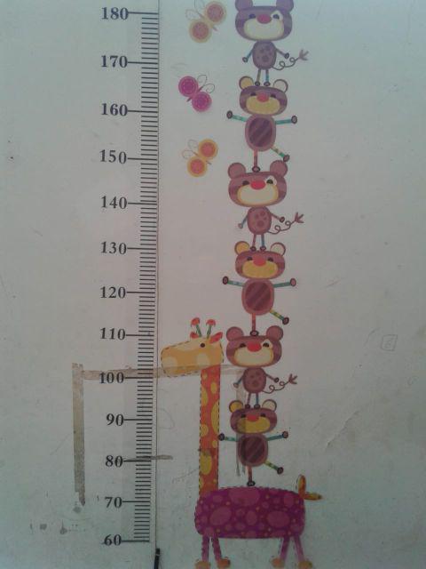 Ay862 Wallsticker Wall Stiker Dinding Grow Up Cute Monkey N Ont S