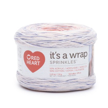 

Red Heart Its a wrap sprinkle Peach Cobbler