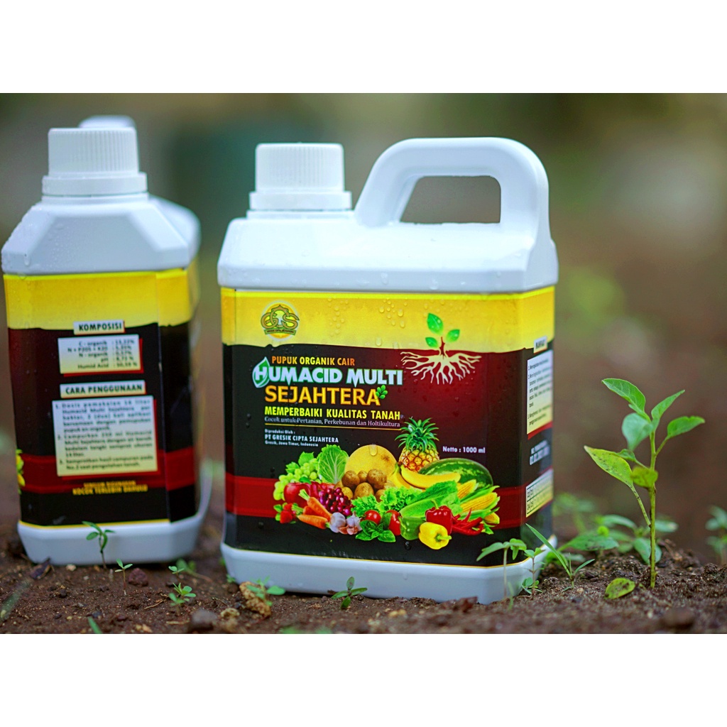 ASAM HUMAT | HUMACID MULTI SEJAHTERA | Kemasan 1 liter | Pupuk Organik Cair Pembenah Tanah