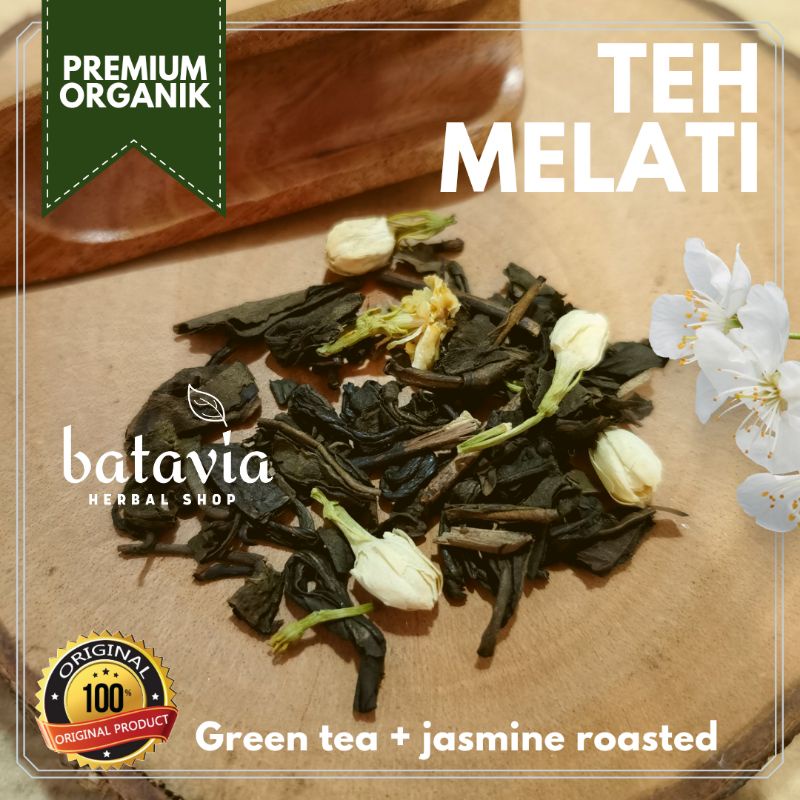 

Teh Melati Wangi Green Tea Jasmine Roasted Organic Jasmine Tea Premium 15gr