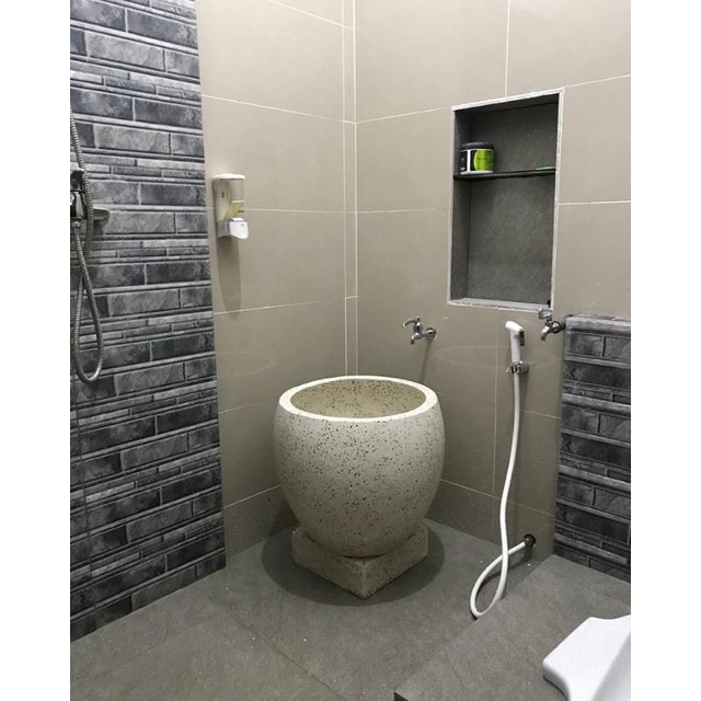 gentong / bak mandi teraso marmer