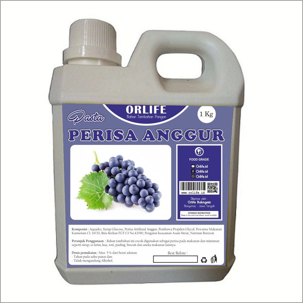 

PALING MURAH GROSIR ORLIFE JAWA TIMUR ✅ ORLIFE Perisa Pasta Essen Blueberry 1 Kg 1 kg/ RASA Blueberry 1 Kg Orlife1000GR / PERISA MAKANAN / PERISA