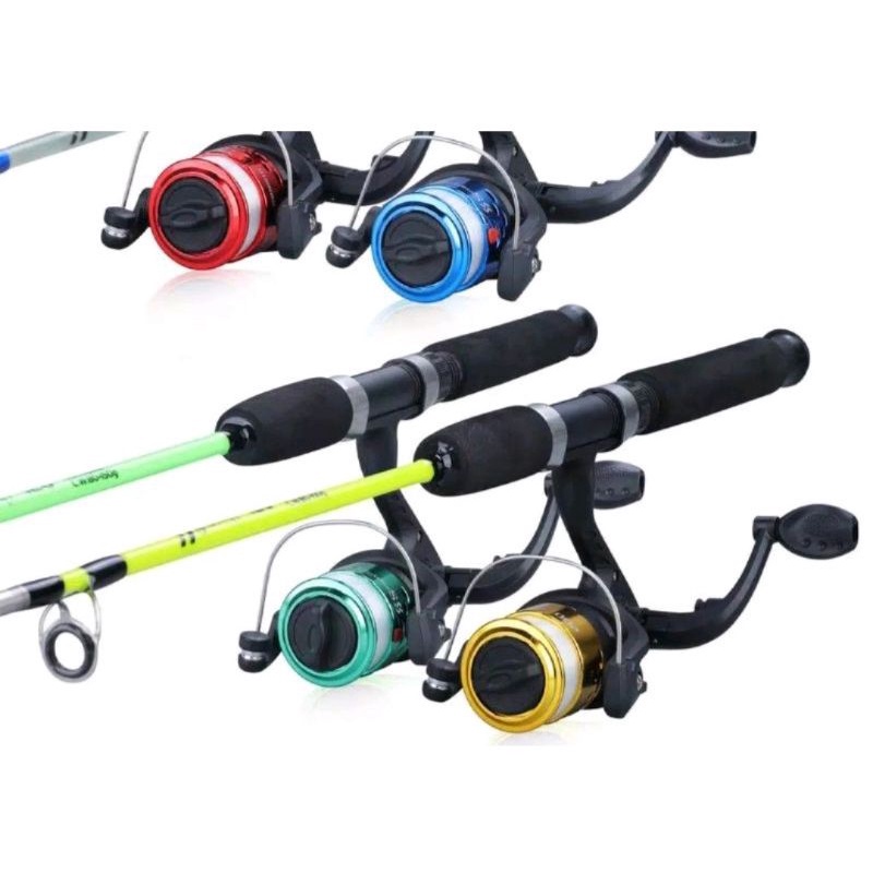 joran set fiber sambung 2 siap pakai 135cm