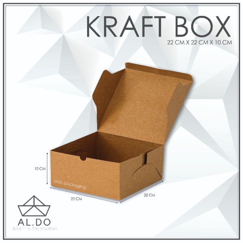 

KARTON KRAFT MURAH UKIURAN 22X22X10 ! PE