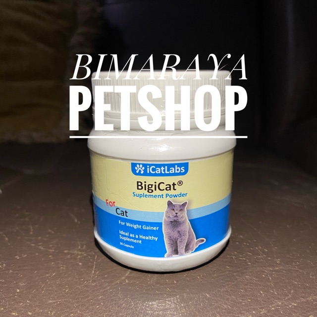 BIGICAT FOR WEIGHT GAINER / VITAMIN KUCING UNTUK PENAMBAH NAFSU MAKAN (ISI 30 KAPSUL)
