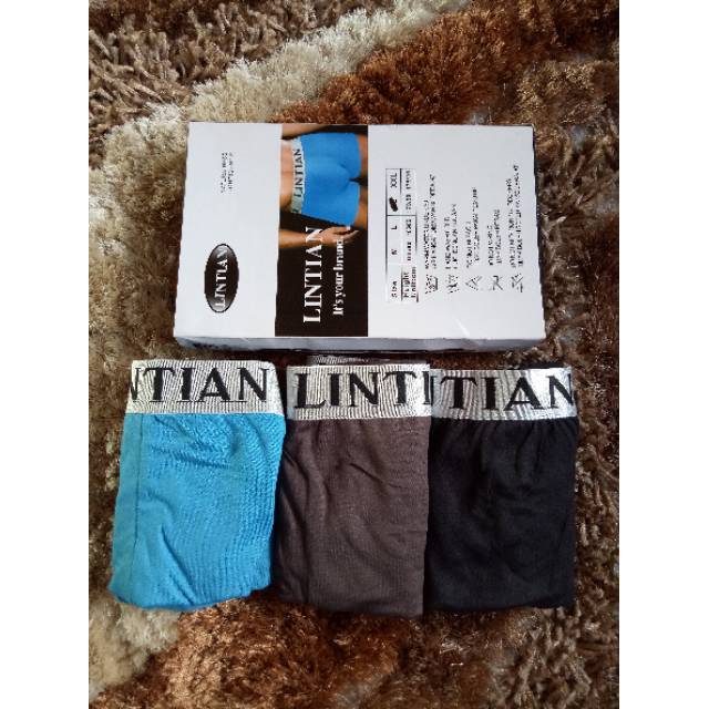 Celana boxer cowok merek lintian