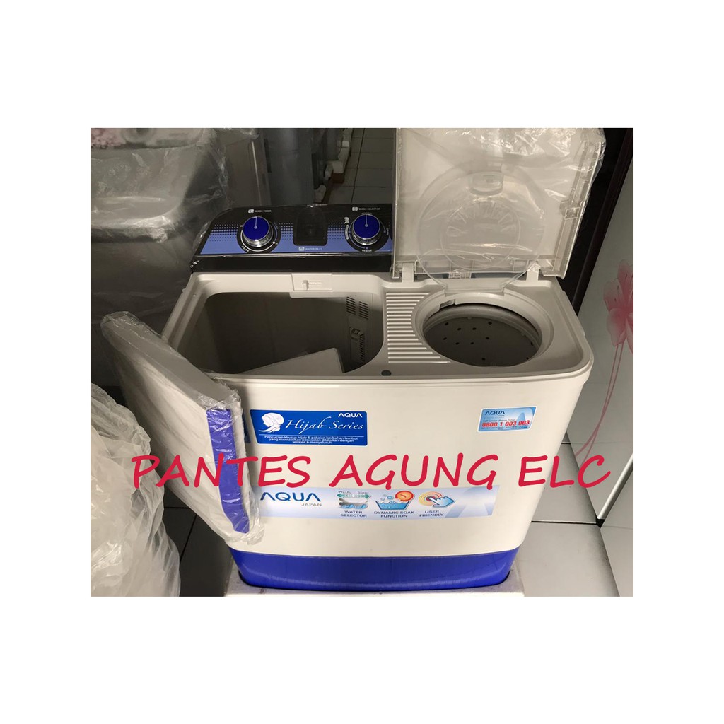 MESIN CUCI 2 TABUNG AQUA QW881XT 8KG khusus bdg