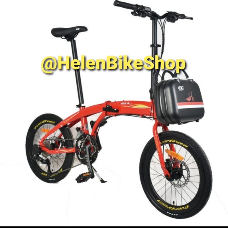 (Khusus Cargo)Sepeda Lipat 20 inch Evergreen Hydrolic EG8