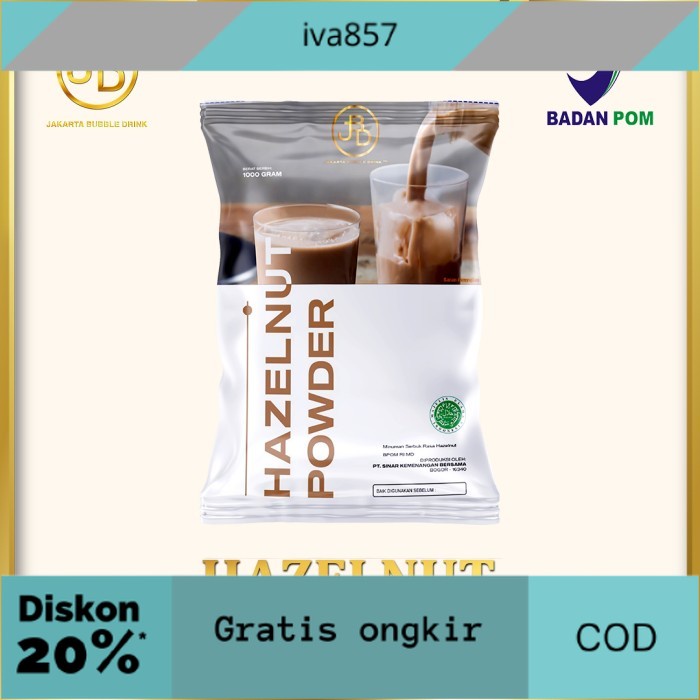 

PROMO Hazelnut Powder - Bubuk Minuman Bubble Tea, Bubble Drink GRATIS ONGKIR